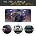 thumbnail image 6 of Harley Quinn Joker Poster License Plate Cover Aluminum Novelty Vanity Tag Protection License Plate Tag Sign Decorative For Various Car Truck Models, 6 of 8
