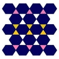 thumbnail image 2 of Homawoo, Richard 12x12 White Modern Wood Framed Museum Art Print Titled - Hexagon Pattern-19, 2 of 4