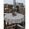 thumbnail image 2 of Outdoor Tablecloths with Umbrella Hole & Zipper, Black White Round Tablecloths 60 Inch, Modern Abstract Art Farmhouse Waterproof Table Cloth, Patio/Pool/Picnic Table Covers, 2 of 8