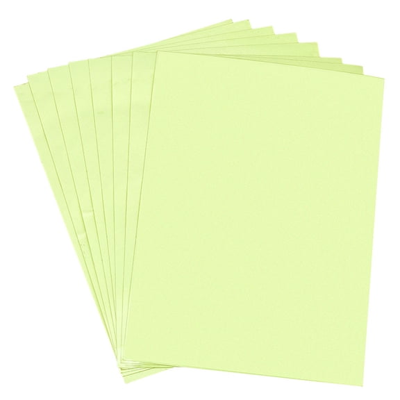 8 Sheets Glow in the Dark Printable Paper 8.3" x 11.6" A4 Green Yellow Adhesive Printing Sticker Paper