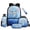 Axolotl Blue Star, variant on Cute Axolotl Backpack for Girls with Lunch Box, Water Bottle Pouch, Pencil Case & Keychain, 5 Piece Bookbag Set for Elementary School Kids Age 6-8, 1st-3rd Grade, Back to School Supplies