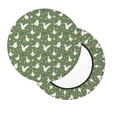 thumbnail image 2 of Lsque Cute goose Pattern Round Bar chair cushion covers Velvet Fabric Premium Comfort Protects from Scratches and Stains for 14-17 Inch Chair-13 inch, 2 of 7