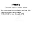 thumbnail image 2 of Transit Auto Front Hub Bearing Assembly Disc Brake Rotors and Ceramic Pads Kit for Car Chevrolet Colorado GMC Canyon KBB-100901, 2 of 11