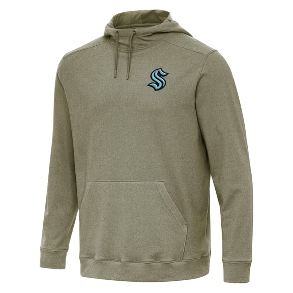 Men's Antigua Olive Seattle Kraken Cloud Pullover Hoodie