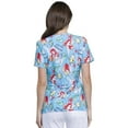 thumbnail image 2 of Tooniforms Women Scrubs Top, V-Neck, TF633, S, Part-time Mermaid, 2 of 7