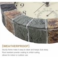 thumbnail image 5 of 10 Inch Small Indoor/Outdoor Waterproof Wall Clock with Thermometer Silent Non-Ticking Battery Operated Wall Clocks Weatherproof for Patio, Pool, Garden, Lanai, Fence, Porch, Deck, Bathroom, 5 of 12