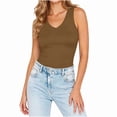 thumbnail image 3 of Smsaxvxz Womens Pullover Sports Tank Tops Summer Fashion Solid V Neck Sleeveless Casual Slim Fit Shirts 2026 Summer Clothes, 3 of 6