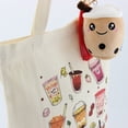 thumbnail image 2 of Boba Tote Bag with a Bubble Tea Keychain, 2 of 5