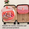 thumbnail image 5 of Waterproof Travel Packing Cubes Set With Laundry Pouch Multi-Size Design For Luggage Organization And Travel Essentials,Pink, 5 of 5