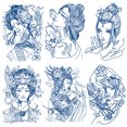 thumbnail image 1 of Tatuajes Geniales Espalda 6 Piezas Tinta Jugo Impermeable Semi Permanente para Mujeres Y Hombres, 1 of 9