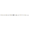 thumbnail image 4 of Gem Stone King 925 Sterling Silver White Ethiopian Opal and Round White Lab Grown Diamond Tennis Bracelet for Women (1.96 Cttw, Gemstone Birthstone, Oval 6X4MM, 7.25 inches), 4 of 4