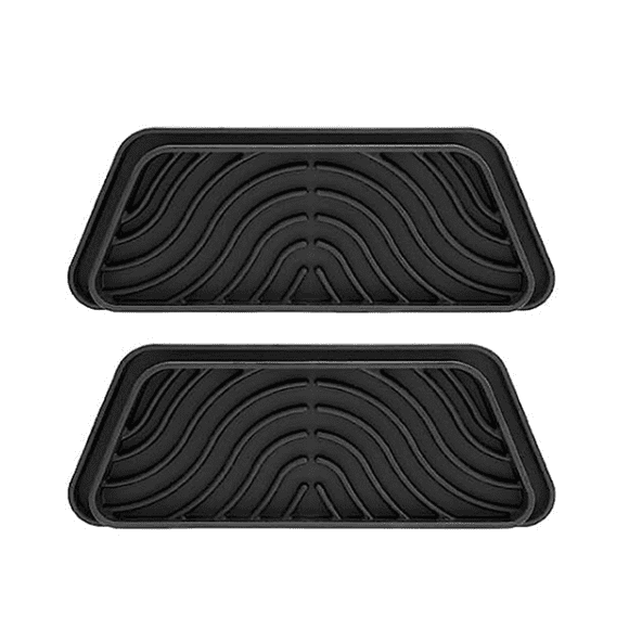 2PCS Refrigerator Drip Catcher, Refrigerator Drip Tray for Water Tray,Fridge Water Dispenser Drip Tray Trapezoid