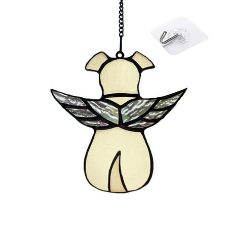 

Stained Dog Memorial Gifts For Dog Lovers A Angel Wing Dog Decor Window Hanging Suncatcher Loss Of Dog Sympathy Gift Pet Loss Remembrance Gift In Memory Of Dog Chandelier Single Swirl