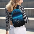 thumbnail image 5 of Saiise Sac à Dos pour Ordinateur Portable à Imprimé Planète Terre - Bretelles Réglables, Résistant à l'Eau, Grande Capacité, Design Élégant, Unisexe pour l'École, le Bureau, le Voyage - Petit, 5 of 5