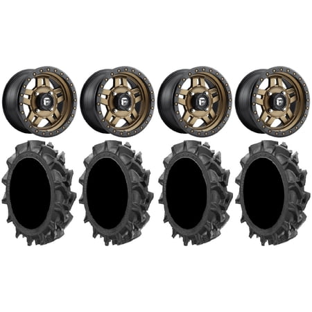 Fuel Anza Bronze 14 Wheels 28 MotoHavok Tires Sportsman 550 850 1000