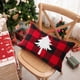 thumbnail image 1 of Ganfancp Navidad Rojo y Negro Plaid Bordado Cojín Cojín Funda Cojín Estilo Navidad Dormitorio Salón Almohada Sin Núcleo Ofertas Del Día Sólo En Línea Funda de Cojín X 1, 1 of 6