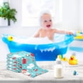 thumbnail image 5 of Coolnut Cute Santa Claus Baby Muslin Washcloths Face Towel, Christmas Penguins Burp Cloths Cotton Wipes 5 PCS Infant Wash Cloth for Newborn Boys Girls 12x12 inches, 5 of 6