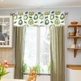thumbnail image 3 of Yayeee Kitchen Valance Rod Pocket 54" x 18" Living Room Window Curtain, Avocado, 3 of 6
