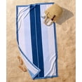 thumbnail image 2 of Better Homes & Gardens Coastal Resort Cotton Blend Beach Towel, 40 x 72 in, Light Blue, 2 of 7