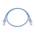 thumbnail image 4 of Monoprice SlimRun Cat6A Ethernet Patch Cable - Network Internet Cord - RJ45, Stranded, UTP, Pure Bare Copper Wire, 30AWG, 2ft, Blue, 10-Pack, 4 of 6