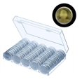 thumbnail image 3 of Estuche para cápsulas de monedas con juntas de espuma y caja de almacenamiento, 100 piezas, almacenamiento seguro de monedas para coleccionistas, protección de monedas, estuche organizador para, 3 of 8