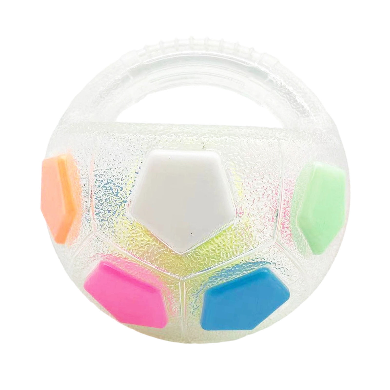 JilgTeok 3 Packs Dog Calming Ball Squeaky Interactive Rubber Toy for Anxiety Relief Chew Resistant Training Outdoor Water Play Floating Fetch Game for Large Breed Dogs
