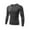 Gray, variant on Men's Compression Baselayer Long Sleeve Shirt Cool Dry Athletic Sports Tops
