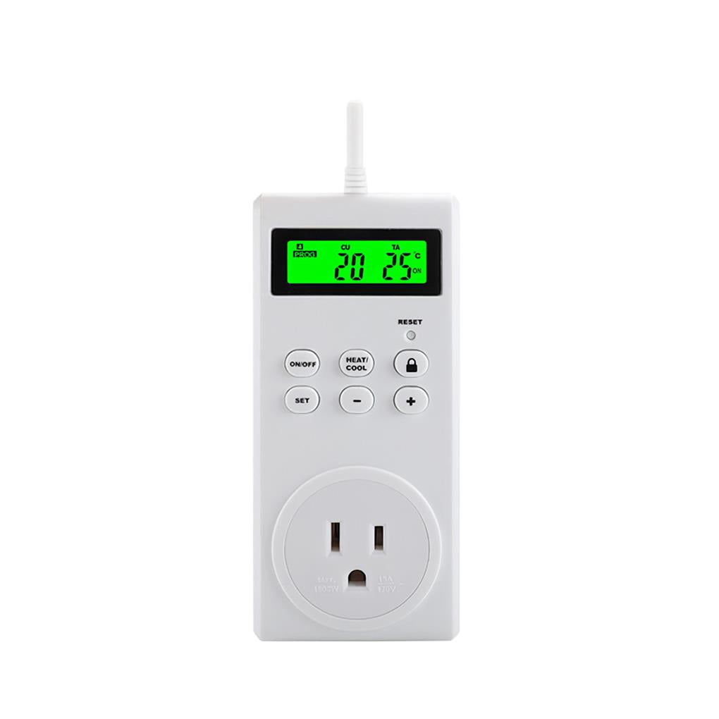 Programmable Digital Temperature Controller Wireless Plug in Thermostat
