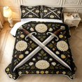 Erosebridal Vintage Mums Flowers Quilt King,Dark Medieval Floral King ...