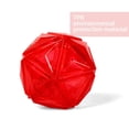 thumbnail image 4 of Pelota de juguete para perros, con sonido chirriante, resistente a mordeduras y diseño de bola de cristal colorida (roja), 4 of 7