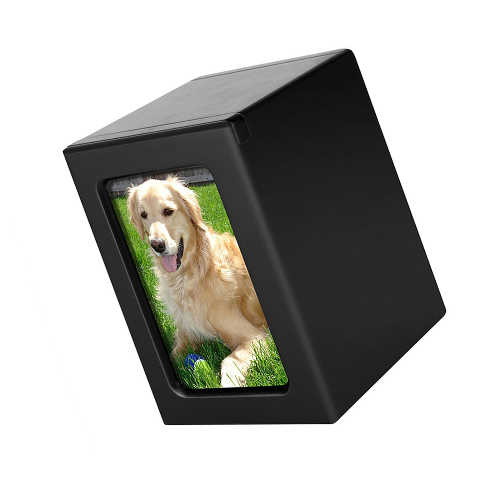 COOLHOOD Cremation Urn Pet Cinerary Casket Wood Memorial Box Ashes Funerary Animals Pet Cats Dogs Funeral Supply Can Place Photo