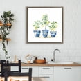 thumbnail image 3 of Stupell Industries Farmhouse Lemons In Blue Pots Brown Floating Frame Canvas Art, 25 x 25, by Svetlana Aleynikova, 3 of 8