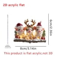 thumbnail image 3 of Llavero de Acrílico 2D para Coche con Forma de Cerdito Navideño, Decoración Navideña, 3 of 7