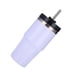 thumbnail image 4 of Vaso de acero inoxidable con aislamiento al vacío y pajita, pulido brillante, mantiene el calor y el frío, taza para coche con aislamiento al vacío, color blanco, 20 oz, 4 of 5