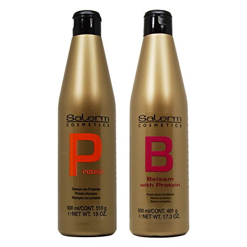 billetpris Entreprenør opdagelse Salerm Protein Shampoo 18oz & Balsam Conditioner 17.3oz Duo"Set" -  Walmart.com