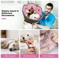 thumbnail image 5 of ROZKITCH Dog Cone Adjustable Soft Dog Cone Collar E Collar for Small Medium Large Dogs After Surgery Pink S, 5 of 9