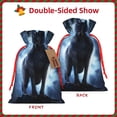 thumbnail image 2 of Fuzoiu Night Scene of Wolves Print Christmas Gift Bag,Burlap Gift Bag with Drawstring Closure & Hang Tag,Perfect for Holidays, Birthdays, and Special Occasions-Medium, 2 of 7