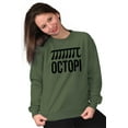 thumbnail image 4 of Octopi Day Math Geek Nerd Octopus Sweatshirt for Men or Women Brisco Brands X, 4 of 6