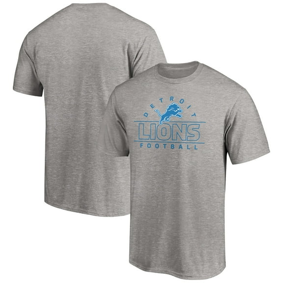Men's Heather Gray Detroit Lions Dual Threat T-Shirt