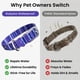 thumbnail image 3 of Collar impermeable para perro, antiolor, secado rápido, lavable, morado – L, 2,5 cm, 3 of 7