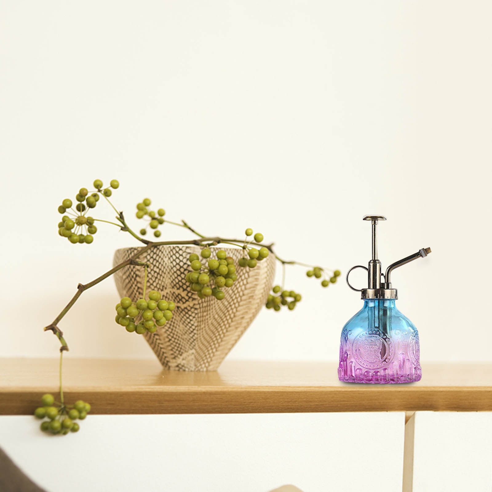 LYINGF Gardening Retro Glass Watering Can Pressure Spray Watering Watering Can,Handheld Spray Bottle for Garden Plants Cleaning Solutions Outdoor Indoor Gardening and Cleaning Work