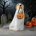 thumbnail image 3 of Vikakiooze Halloween Golden Retriever Resin Figurine, 3 of 6