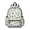 White Dinosaurs Volcanoes Cacti Pattern, variant on LightBlue Cartoon Dinosaurs Geometric Cute School Backpack with Padded Back and Adjustable Shoulder Straps 13.4"x11"x4.7"