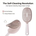 thumbnail image 2 of Self Cleaning Hair Brush - Curved Vented Design for Faster Blow Drying,Works on Wet & Dry Hair Suitable for Women, Men, 2 of 7