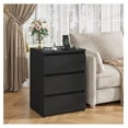 thumbnail image 4 of Black Nightstand with Charging Station, 26" Nightstand with USB Ports, 3 Drawer Bedside Table, 4 of 7