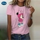 thumbnail image 1 of Women's Summer Casual T-Shirt 2023 Fashion Disney Mickey Mouse Print Short-Sleeved Pullover New Oversized Round Neck Loose TopM Gao Jinjia LED, 1 of 2