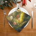 thumbnail image 2 of Napkin Satin Napkin 20*20Inchx1 Kitchen Towel Dinner Plate Towel Decorative Towel Napkin Tea Towel Suitable For Kitchen Table White Cartoon Elf, 2 of 8