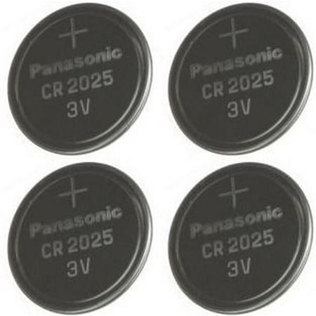Panasonic CR2025-4 CR2025 3V Lithium Coin Battery (Pack of