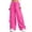 Hot Pink, variant on Bovxnpu Girls Summer Wide Leg Pants Solid Girls Summer Thin Bow Elastic Waist Wide Leg Casual Sports Pants