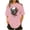 Pink, variant on Sexlip Womens Swimsuit Set Dripping Rose Skull Print Cover Up Design Crew Neck Short Sleeve Loose Silhouette Lightweight Fabric for Beach Vacations White XXXXL